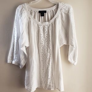 Karen kane Off white shirt